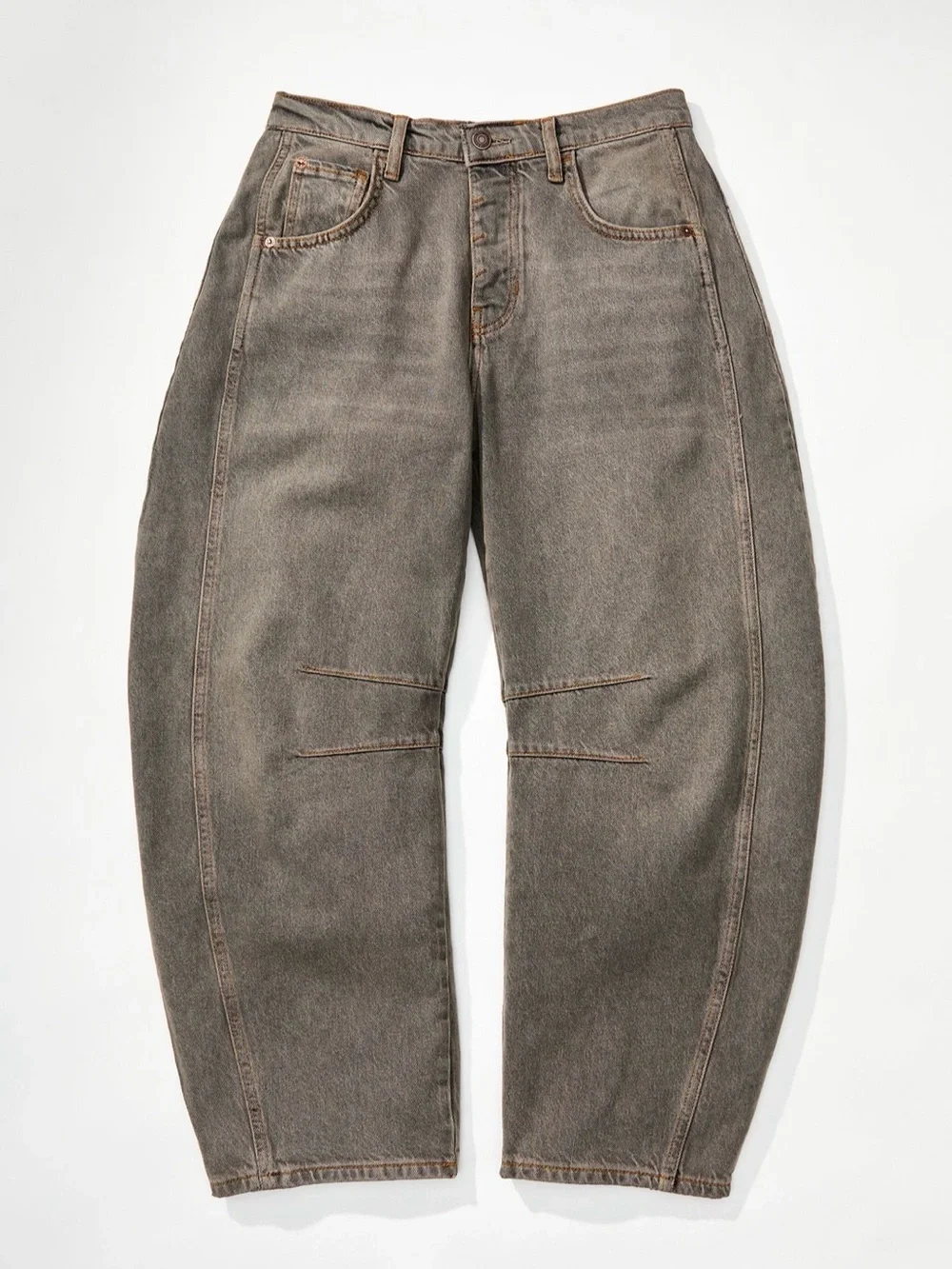Free people Good Luck Mid-Rise Barrel Jeans